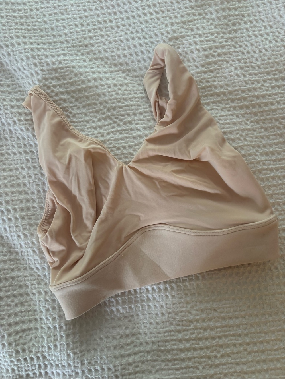 Harper Wilde Light Nude Wireless Bralette - Soft Stretch Comfort - Small